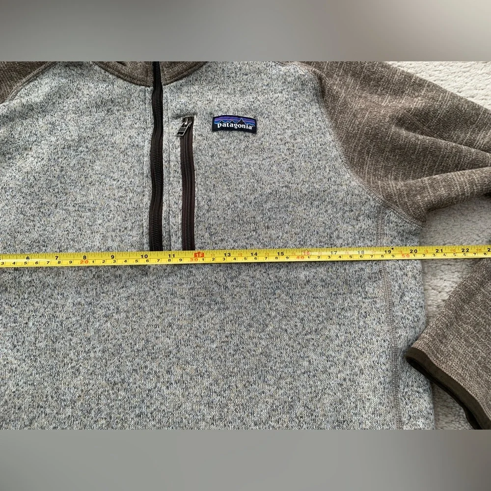 Patagonia Men's Size Medium Brown Tan Better Sweater® Quarter 1/4-Zip Pullover